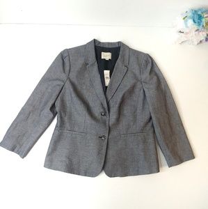 NWT Loft gray blazer size 12